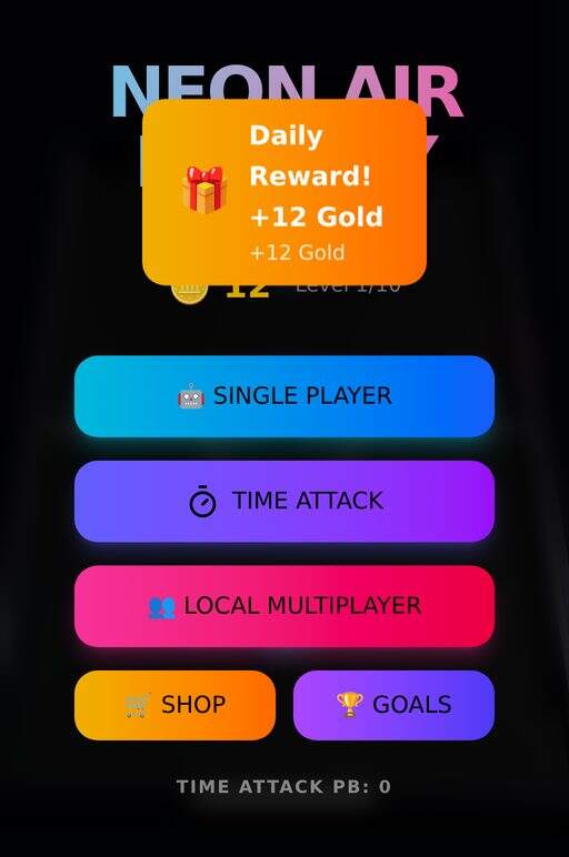 NEON AIR HOCKEY