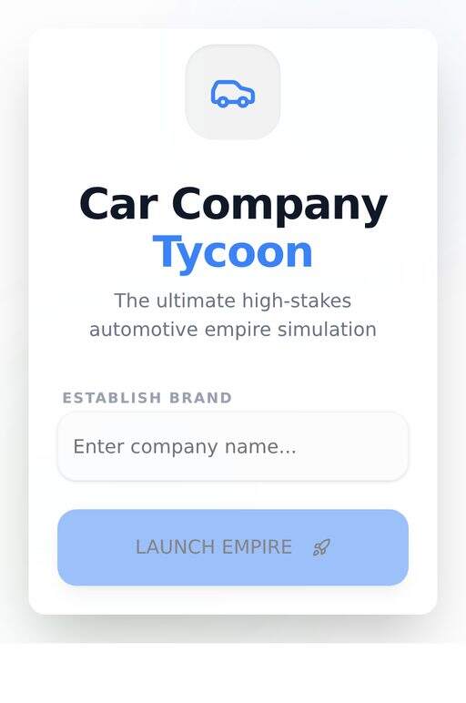 CAR Company Tycoon