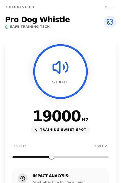 Dog Whistle Pro SoloDev