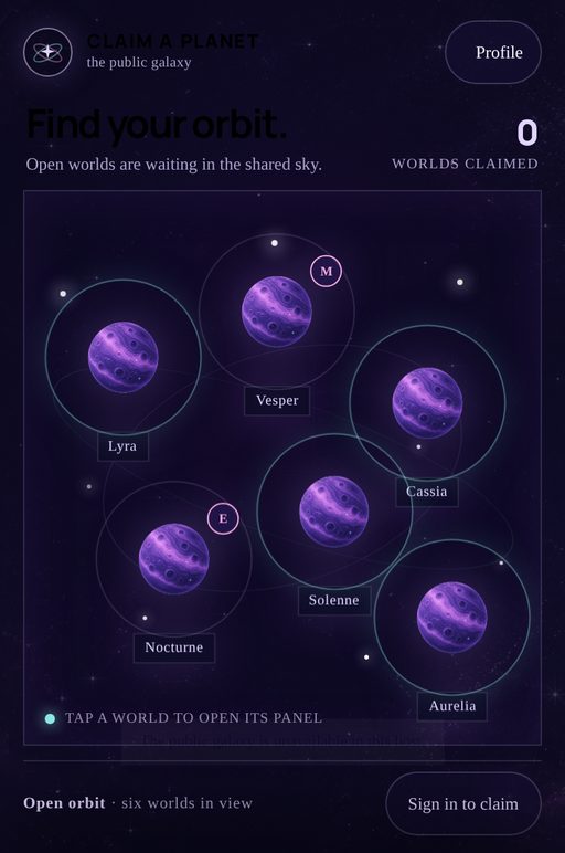 Claim a Planet