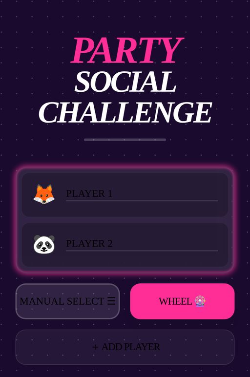 Party Social Challenge