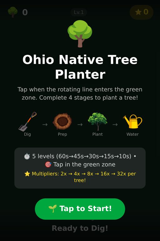 Ohio Native Tree Planter