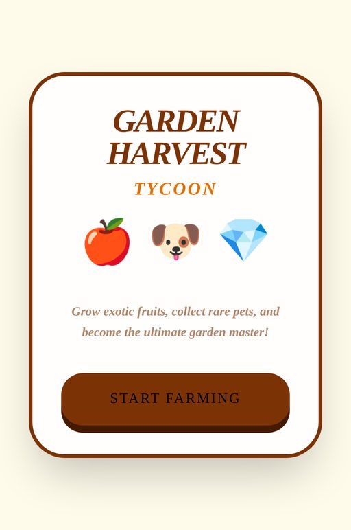 Garden Harvest Tycoon