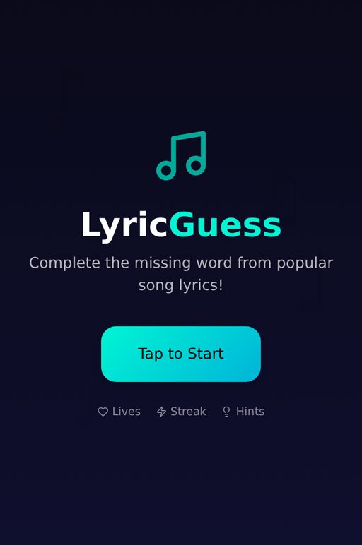 Lyric Guessing Game