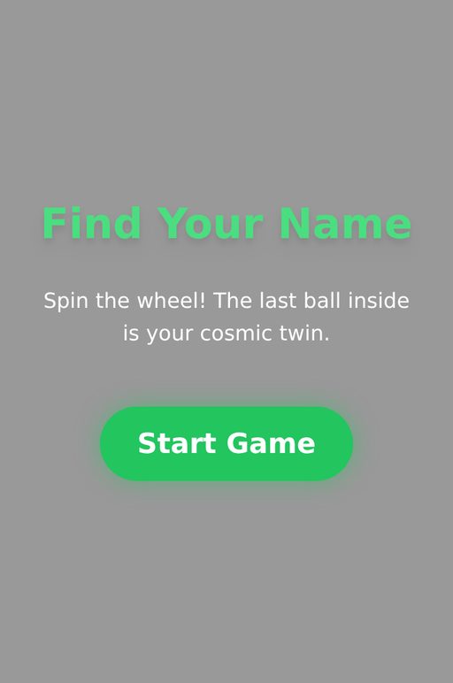 Cosmic Name Draw