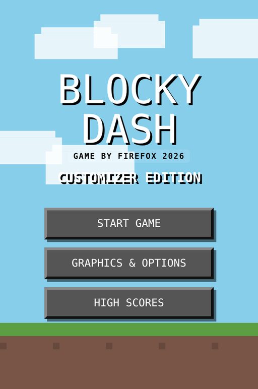 Blocky Dash: Customizer Edition